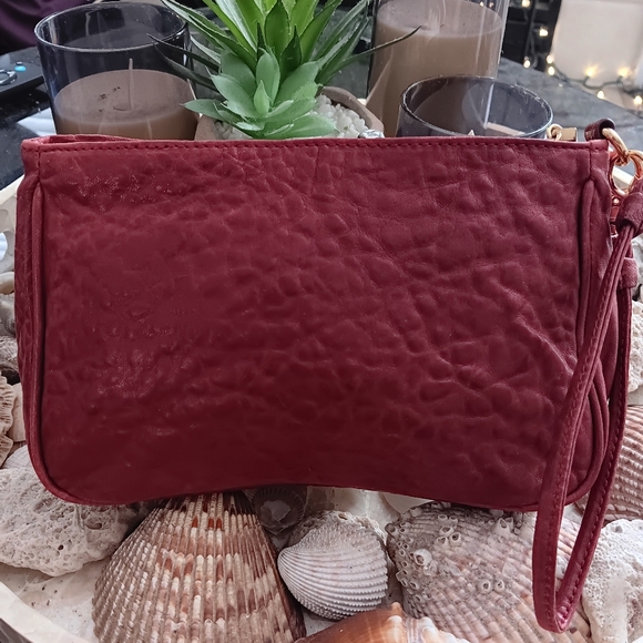 Tory Burch Red Clutch with Gold Accents - Picture 8 of 8